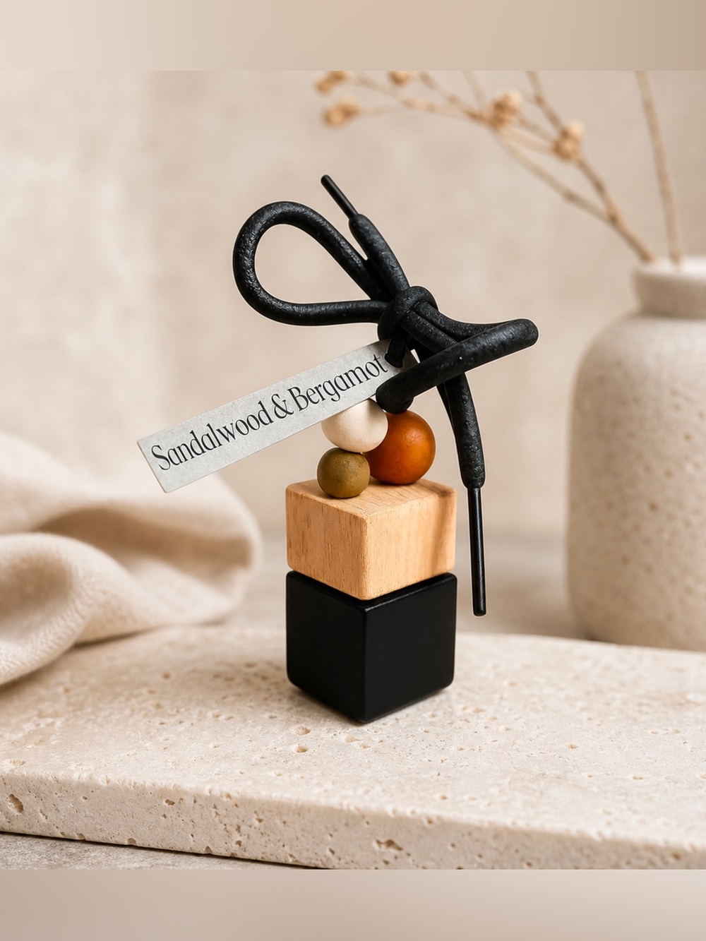 Sandalwood & Bergamot Hanging Diffuser | Car & Home Fragrance | Minimalist | 8ml